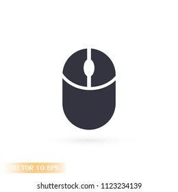 Computer mouse icon, vector illustration. 