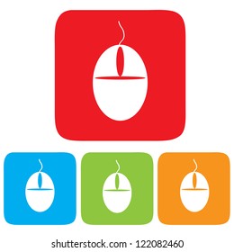Computer mouse icon, Vector illustration