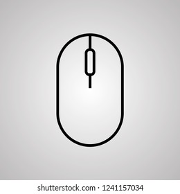 computer mouse icon vector illustration Linear symbol