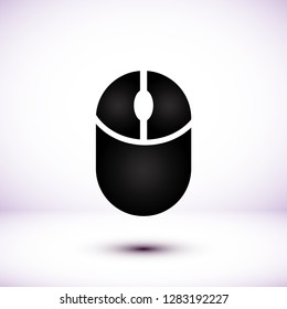 Computer mouse icon, vector illustration. 