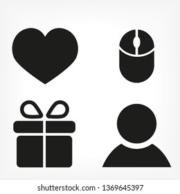 Computer mouse icon, vector illustration. 
