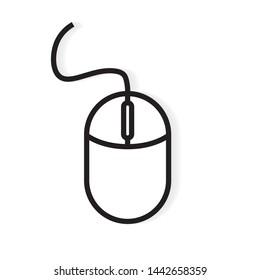 computer mouse icon- vector illustration