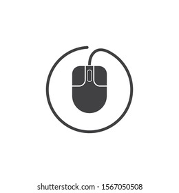 computer mouse icon vector illustration design template