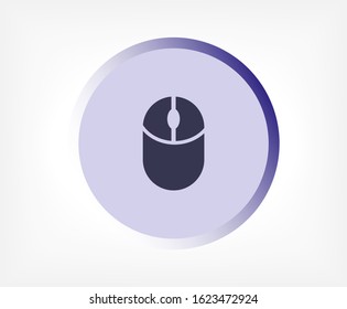 Computer mouse icon, vector illustration. , lorem ipsum Flat design