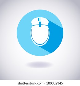 Computer mouse icon. Vector Illustration
