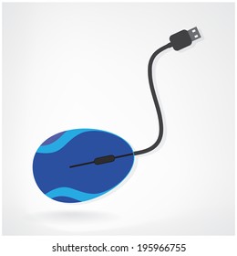Computer mouse icon, vector illustration