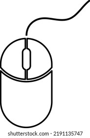 Computer mouse icon vector illustration on white background..eps
