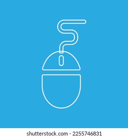 computer mouse icon, vector illustration