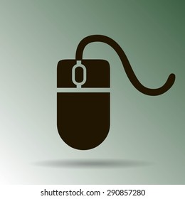 Computer mouse icon, vector illustration