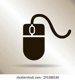 Computer mouse icon, vector illustration