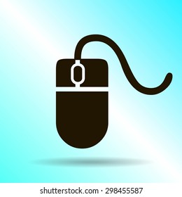 Computer mouse icon, vector illustration