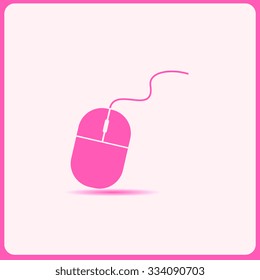 Computer mouse icon, vector illustration