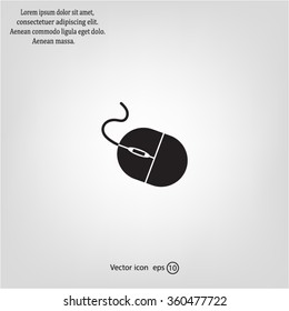 Computer mouse icon, vector illustration.
