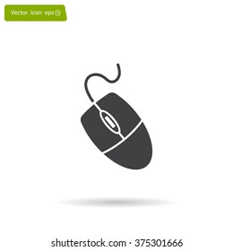 Computer mouse icon, vector illustration. Flat design style