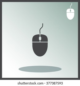 Computer mouse icon, vector illustration