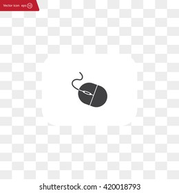 Computer mouse icon, vector illustration. Flat design style