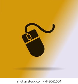 Computer mouse icon, vector illustration