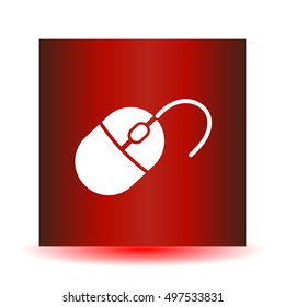 Computer mouse icon, vector illustration. 