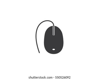 Computer mouse icon vector illustration on white background