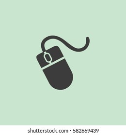 Computer mouse icon, vector illustration