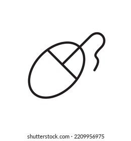 Computer Mouse Icon Vector Ilustration Design  