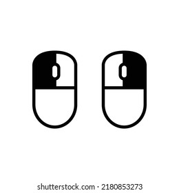 Computer Mouse Icon Vector Isolated on White Artboard