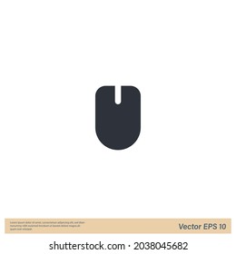 computer mouse icon vector logo template