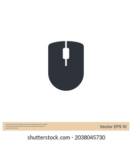 computer mouse icon vector logo template