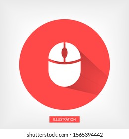 Computer mouse icon vector . Lorem Ipsum Flat Design 