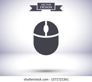 Computer mouse icon vector . Lorem Ipsum Flat Design