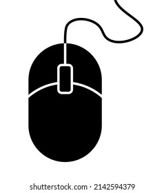 Computer mouse icon. Computer mouse vector icon. Simple isolated vector symbol.