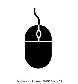 Computer mouse icon vector with simple design