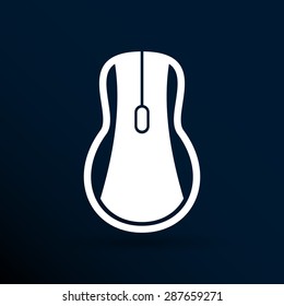 Computer mouse icon, icon vector symbol click button cursor.