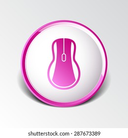 Computer mouse icon, icon vector symbol click button cursor.