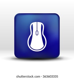 Computer mouse icon, icon vector symbol click button cursor.