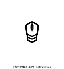 Computer mouse icon vector. Trendy flat design style on white background.