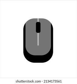computer mouse icon vector whitw background