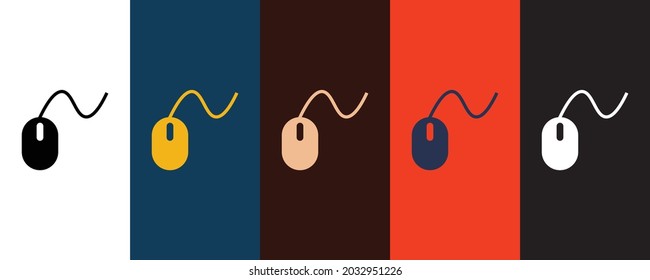 Computer mouse icon for web and mobile
