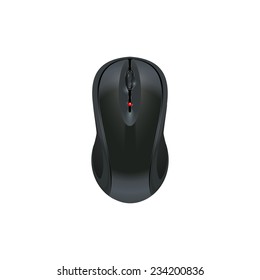 Computer mouse icon. Wireless mouse. On an isolated background. Realistic image. Made in vector illustration
