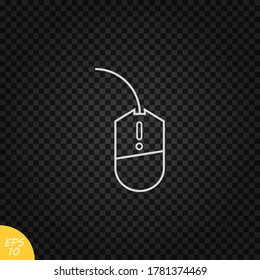 Computer mouse icon.Linear mouse symbol.Gaming mouse concept
