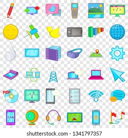 Computer mouse icons set. Cartoon style of 36 computer mouse vector icons for web for any design