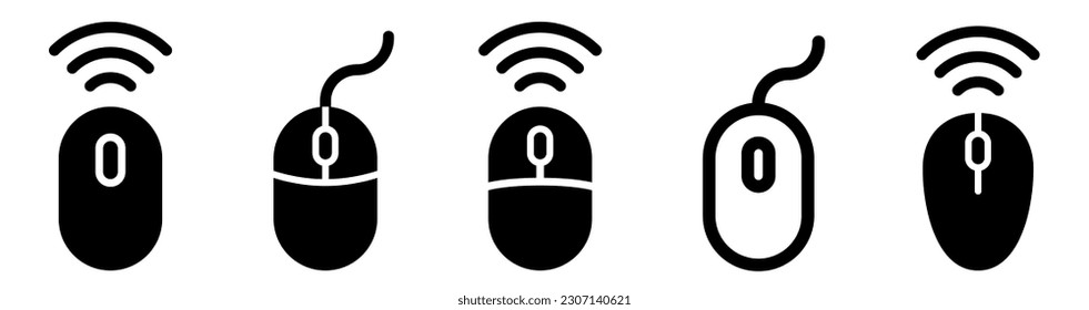 Computer Mouse Icons set. Computer mouse vector icon. Click icon vector.
