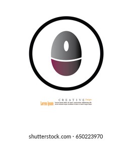 computer mouse icon.vector illustration.
