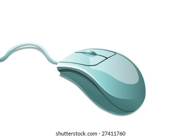 computer mouse, illustration on white background