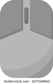 Computer mouse, illustration, vector on white background.