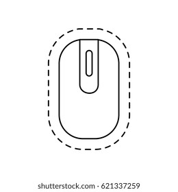 computer mouse isolated icon