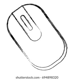 computer mouse isolated icon