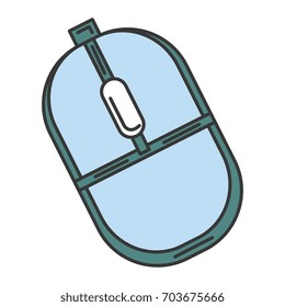 computer mouse isolated icon
