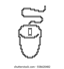 computer mouse isolated icon vector illustration design