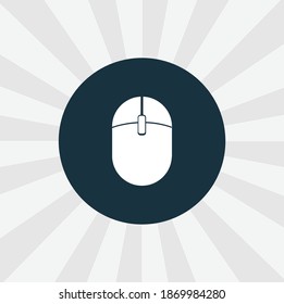 computer mouse isolated vector icon. digital technologies design element